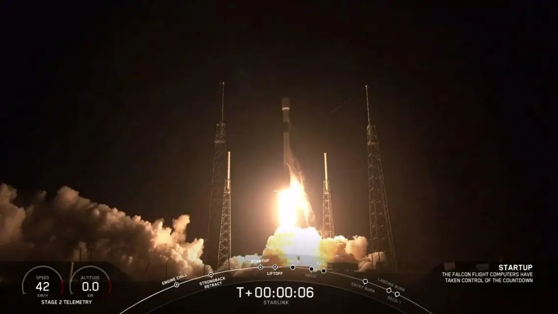 SpaceX成功发射携带着 60 枚卫星的火箭